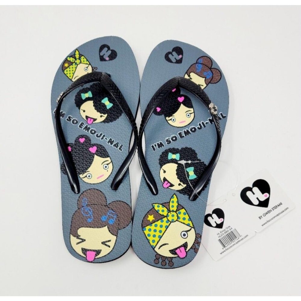 Harajuku Lovers Gwen Stefani Flip Flops Emoji 5/6